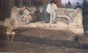 Alma-Tadema, Sir Lawrence An Exedra (mk23) oil